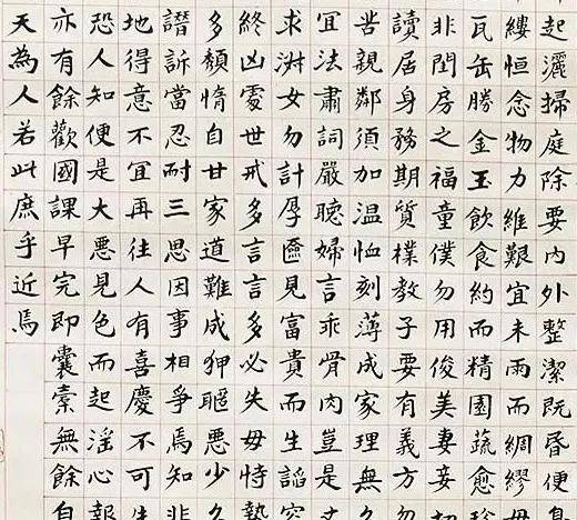 名家之师张伯英楷书《朱子治家格言》