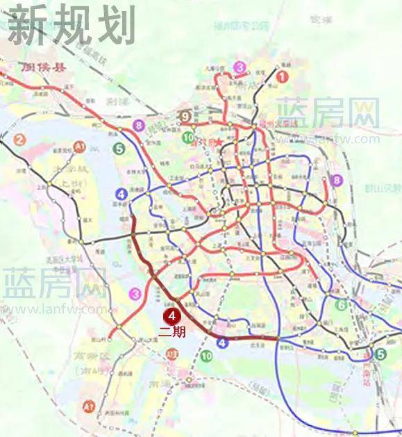 重磅福州地铁第三轮线网调整3号线直通高新区8号线延至闽侯