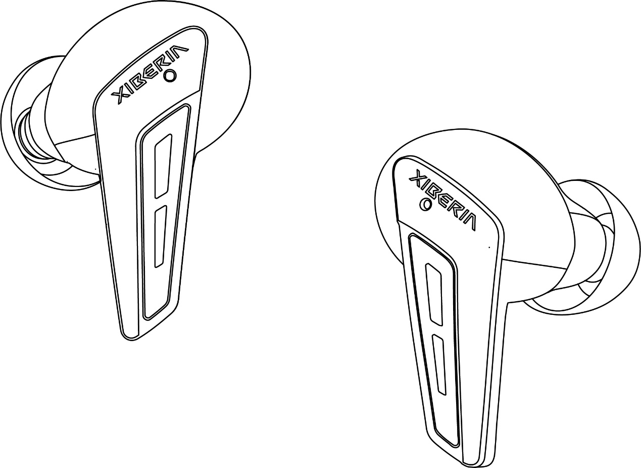 西伯利亚全新tws游戏耳机线稿图曝光