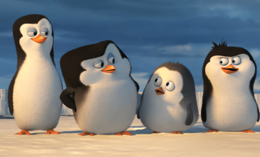 成员之四,菜鸟:热情和卖萌的吉祥物《马达加斯加的企鹅》在动画电影