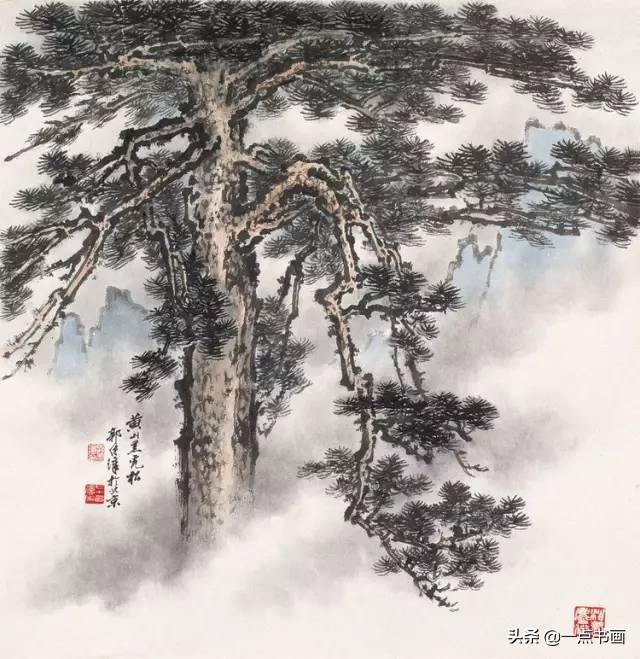 中国近现代名家国画松图,值得珍藏