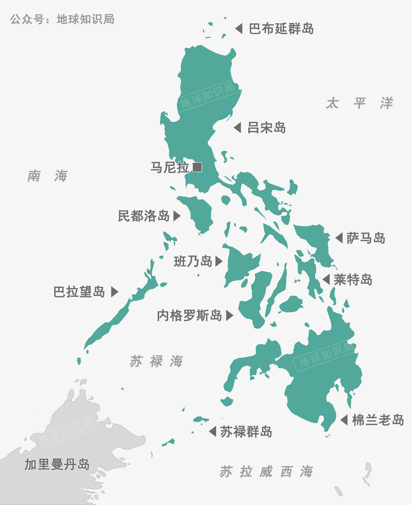 不是殖民时代的整合是一片非常破碎的群岛菲律宾由7100多个岛屿组成