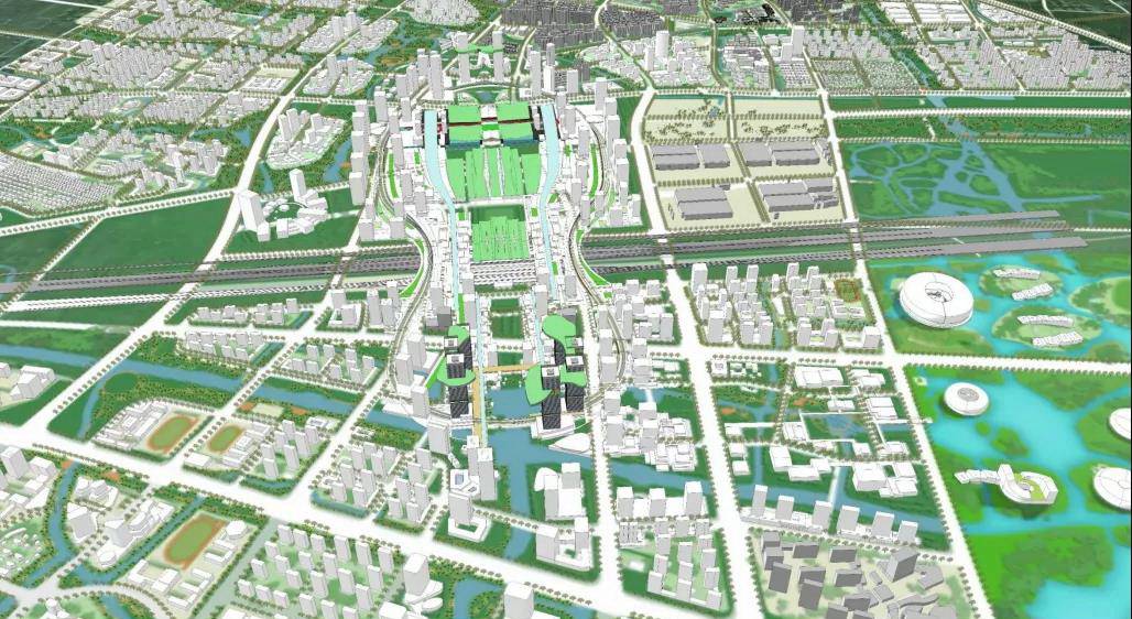嘉兴高铁新城最新图亮点多,余新将融入市区,奥体中心难道要来?