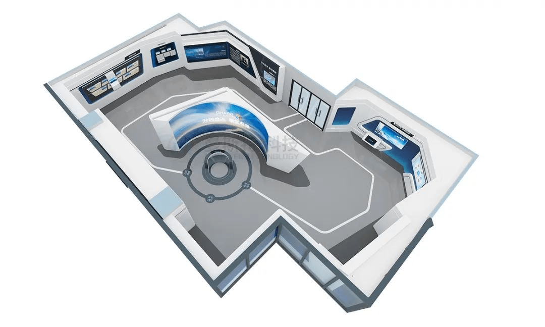 曼斯特科技真实企业展厅设计案例解析