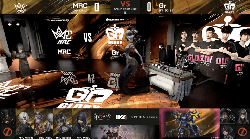 监管者gr战队——ban:前锋 佣兵 "囚徒" pick:gr_ppx梦之女巫pick:mrc