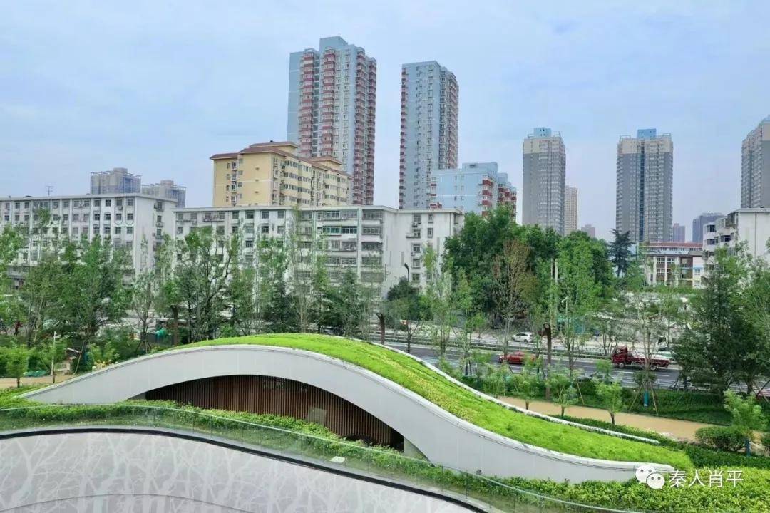 西安幸福林带地上景观7月1日对外开放