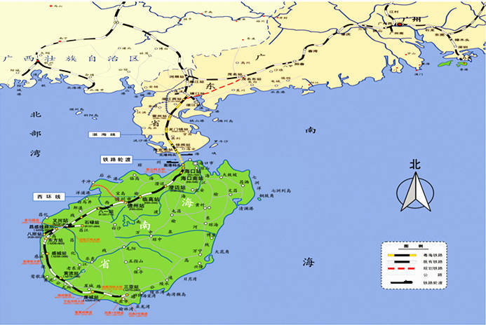 中国第一条跨海铁路,长345千米耗资48亿,被称作海南生命线