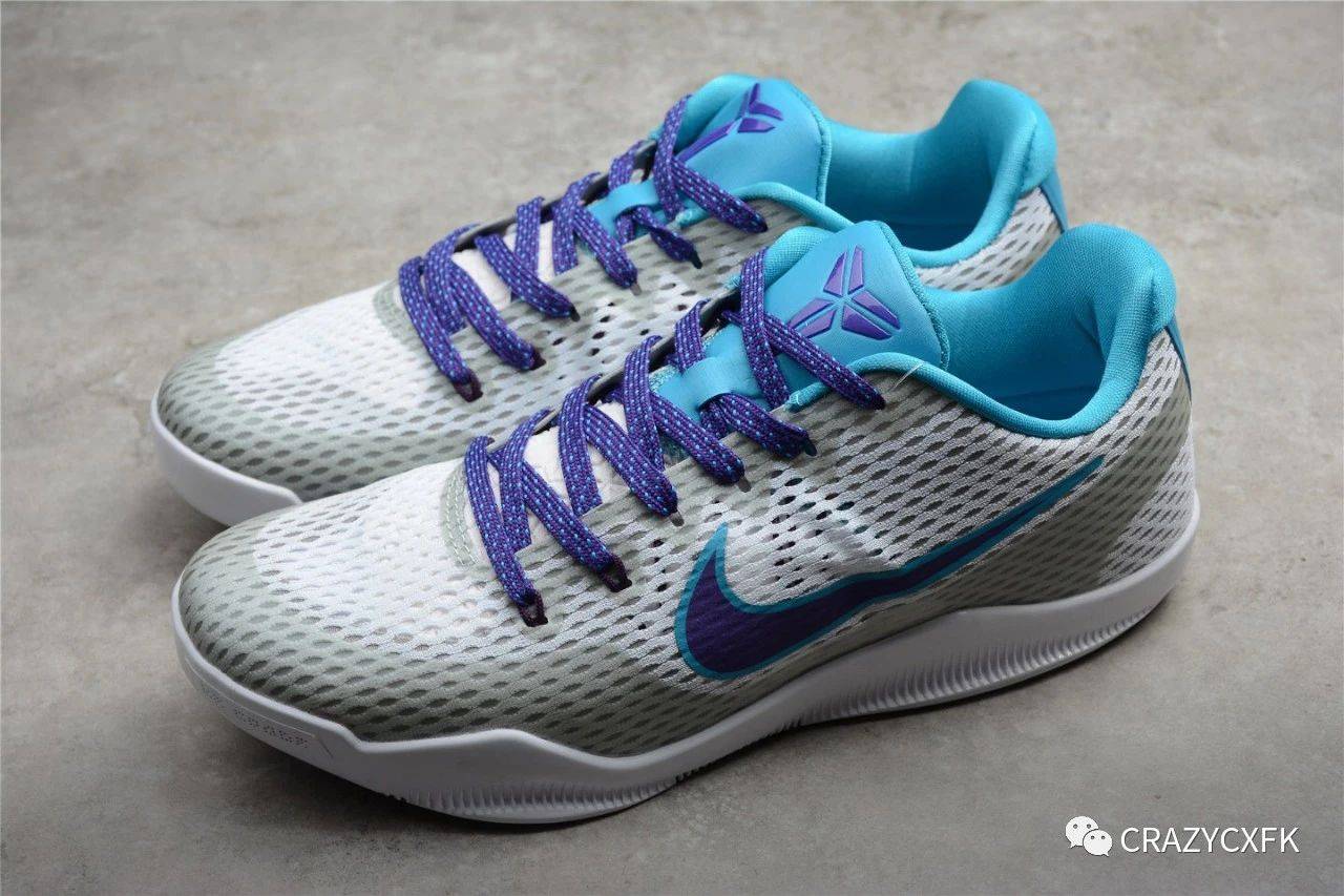 科比选秀日nikekobe11emdraftday耐克蓝白紫篮球鞋