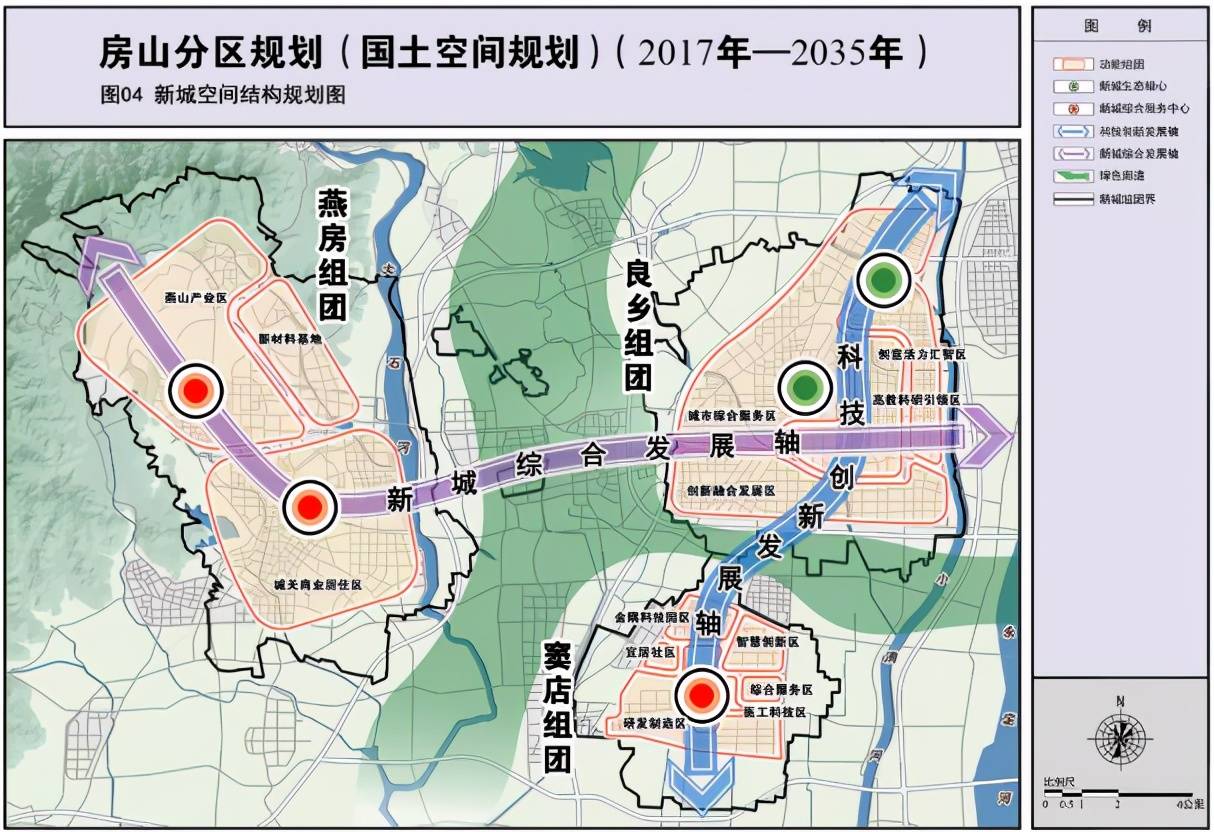 了解到建设用地几乎已经覆盖到了良乡组团,燕房组团,窦店组团全境