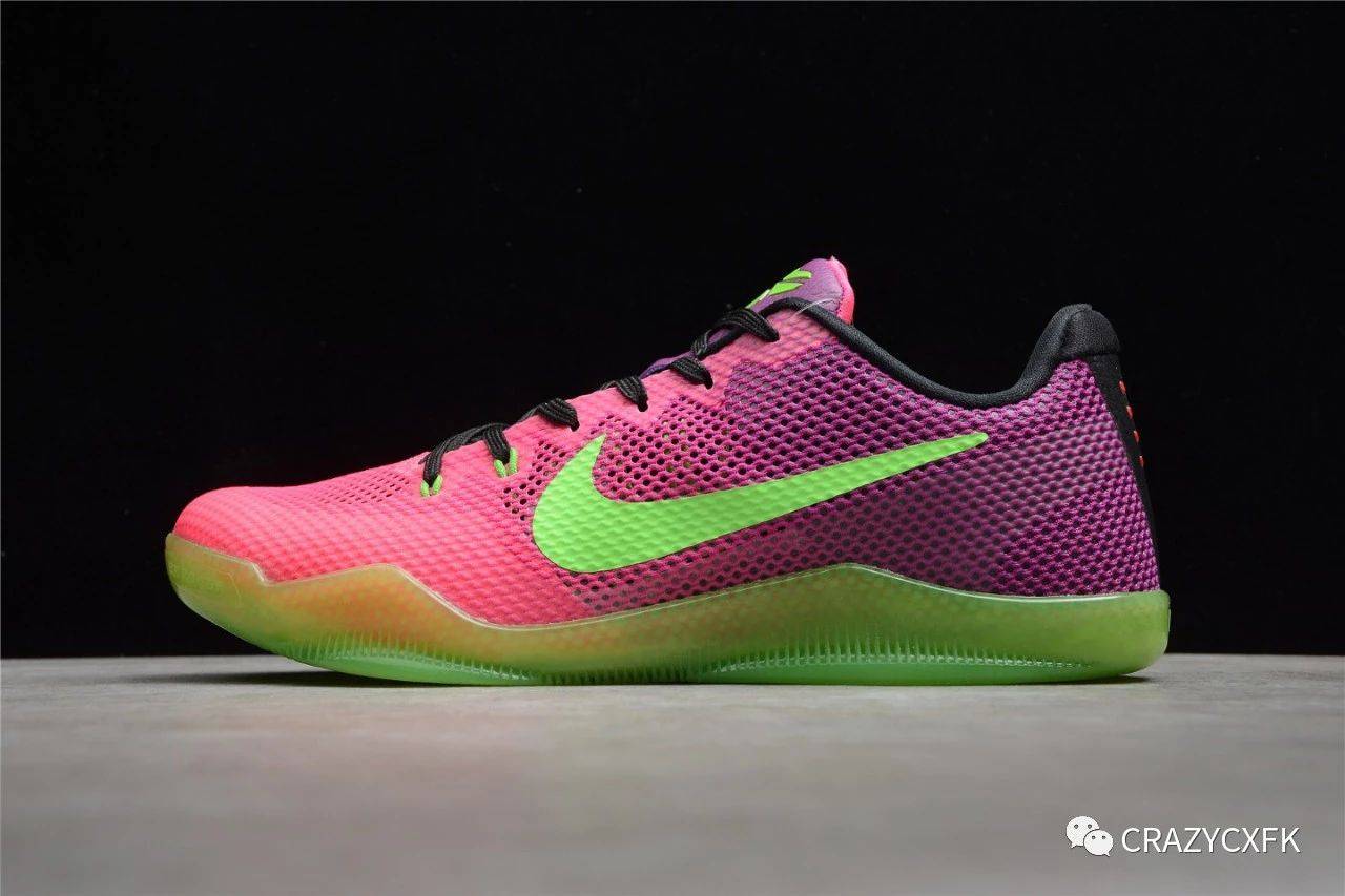 nike kobe em 耐克科比11刺客绿紫篮球鞋