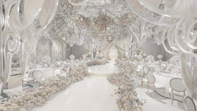 婚礼堂发布白色宫殿新厅亮相南京意式轻奢婚礼会馆