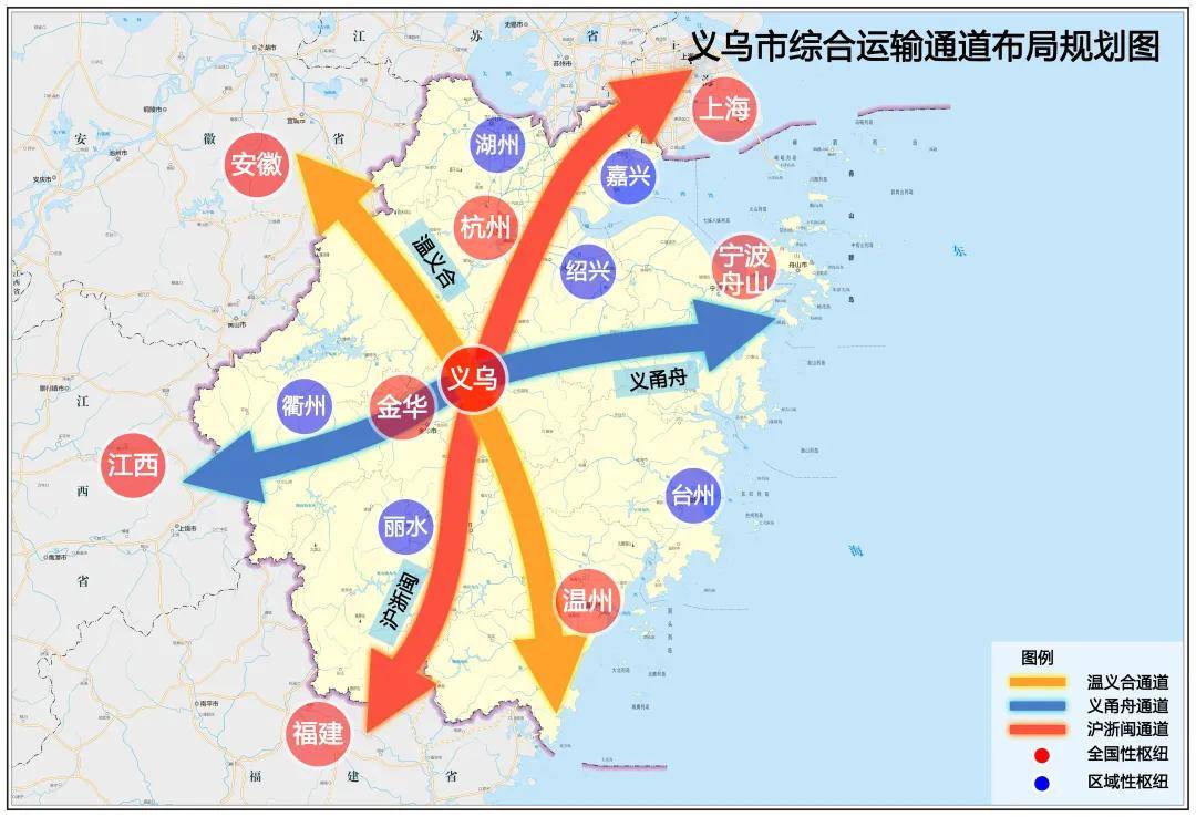 三轴六向十四五期间义乌将新建5个高速项目