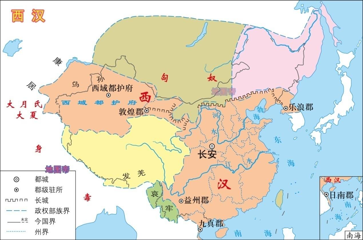 原创22张地图快速看汉朝历史西汉和东汉