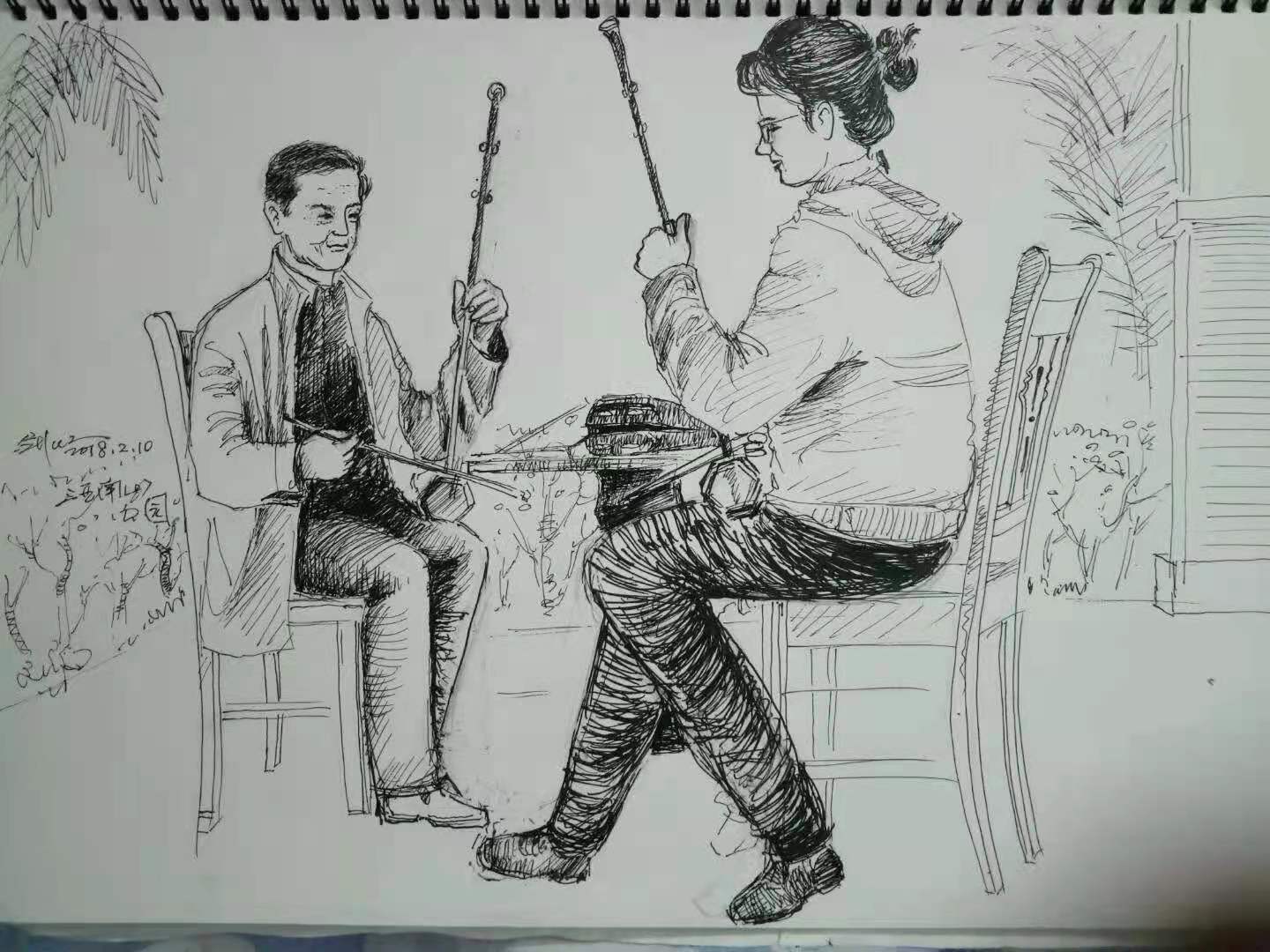 一角作者:常乐类别:钢笔画作者:柠檬鼠类别:钢笔淡彩作品:夏明翰作者