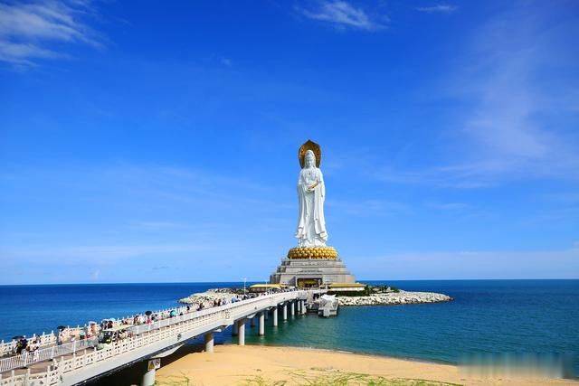 原创暑期三亚旅游旺旺旺!南海观音美景迎客来