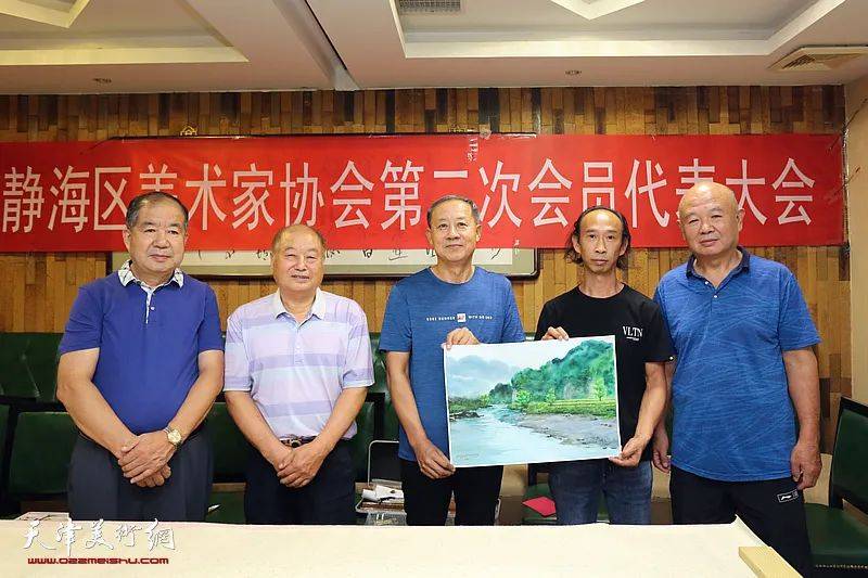 天津市静海区美术家协会第二次代表大会举行赵恩才连任美协主席