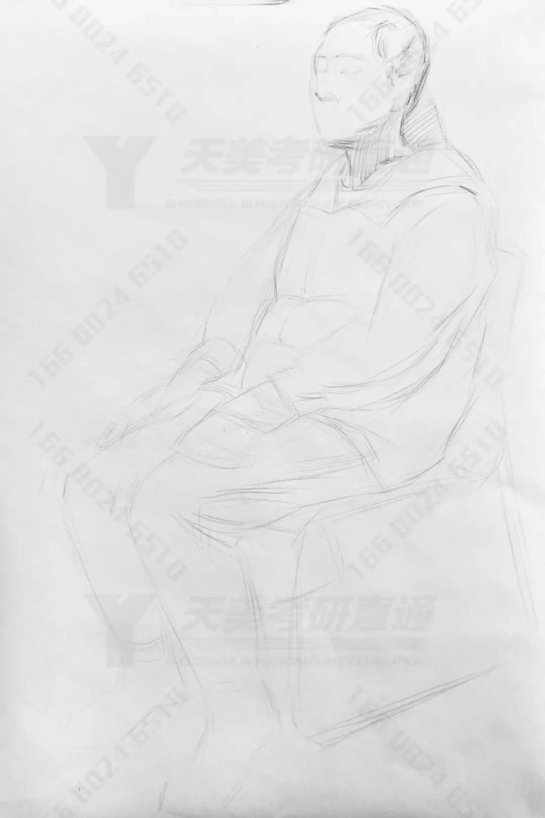 天津美术学院考研140分素描全身写生怎么画?