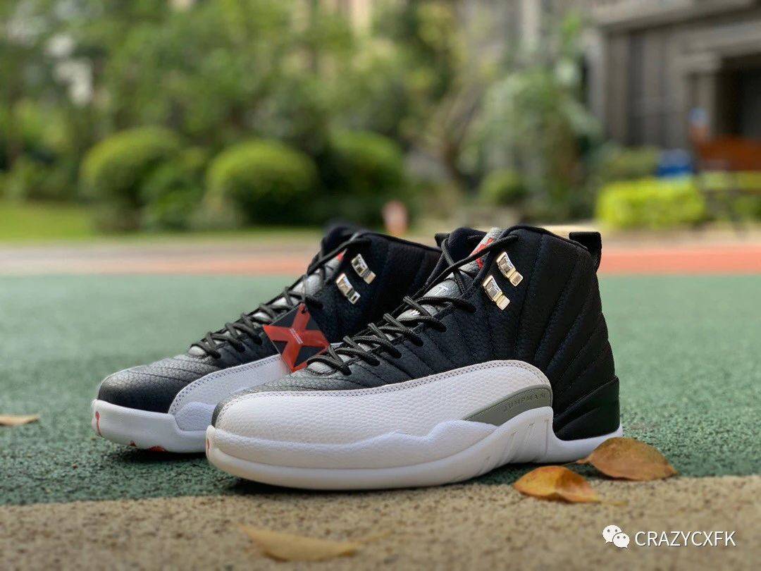 乔丹airjordan12playoffs季后赛aj12代黑白篮球鞋