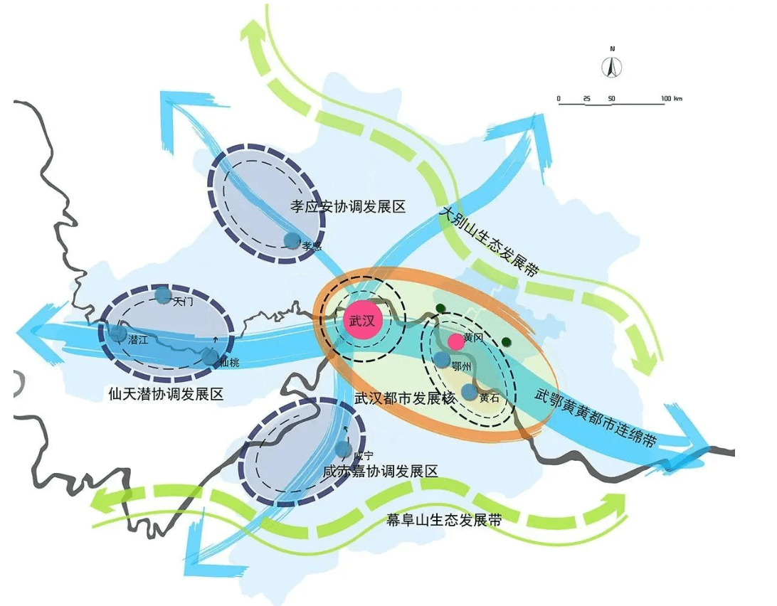 原创先有武鄂同城,后有汉孝一体化,武汉城市圈发展迎来大突破!