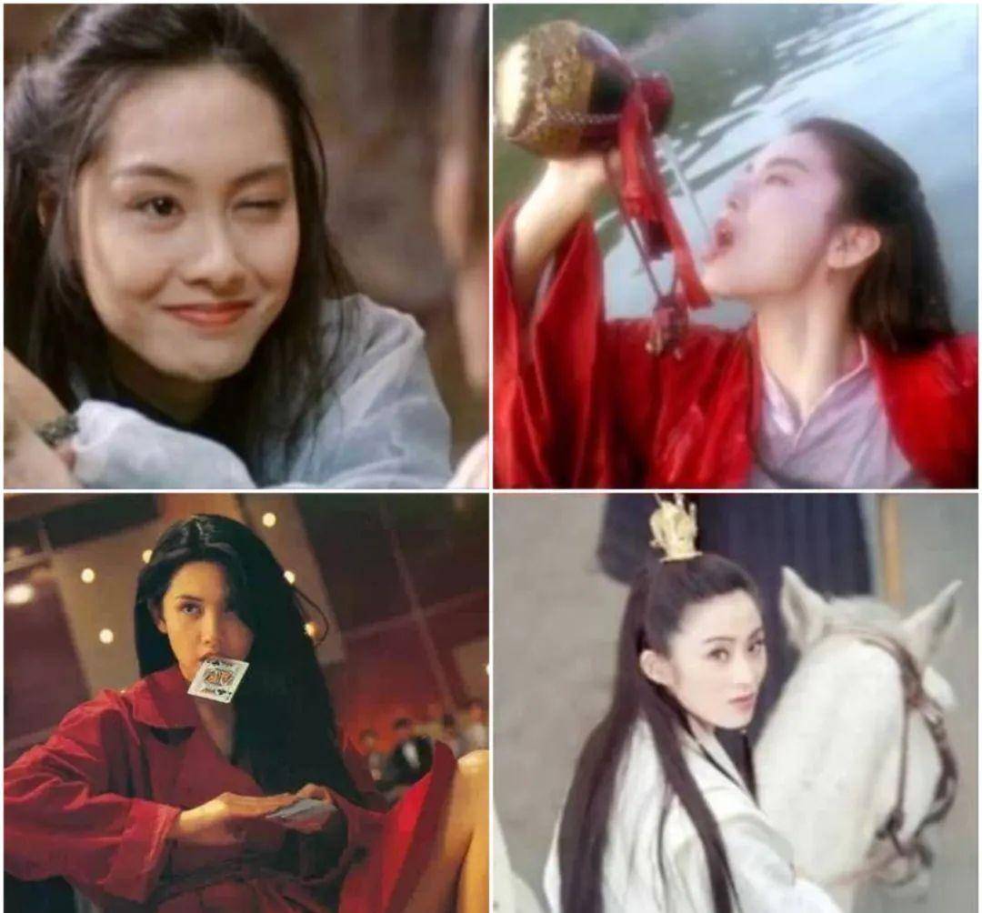 给年轻的妹子科普一下哦,当年港片盛行时期, 朱茵眨眼,青霞喝酒,淑贞