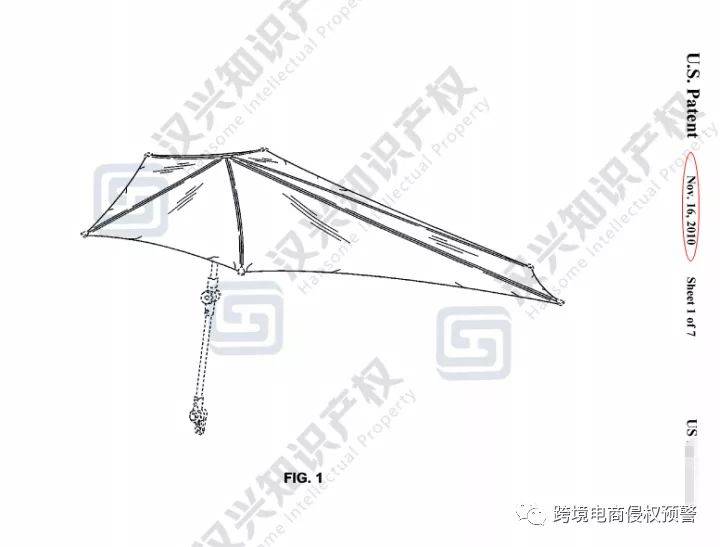 跨境电商防侵权预警:多功能遮阳伞在美国站的外观专利检索分析
