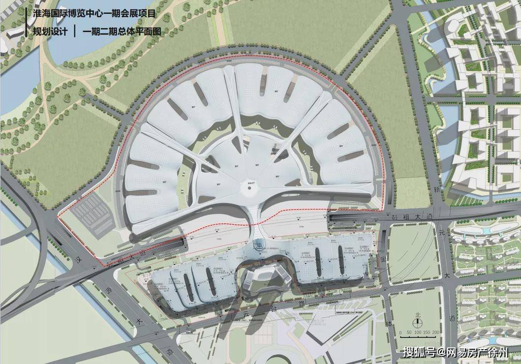 全国第四江苏第一徐州淮海国际博览中心一期工程即将结束