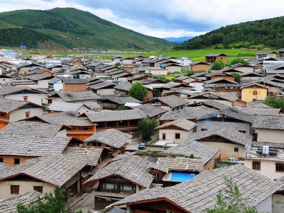 建在石头上的城堡云南迪庆独克宗古城