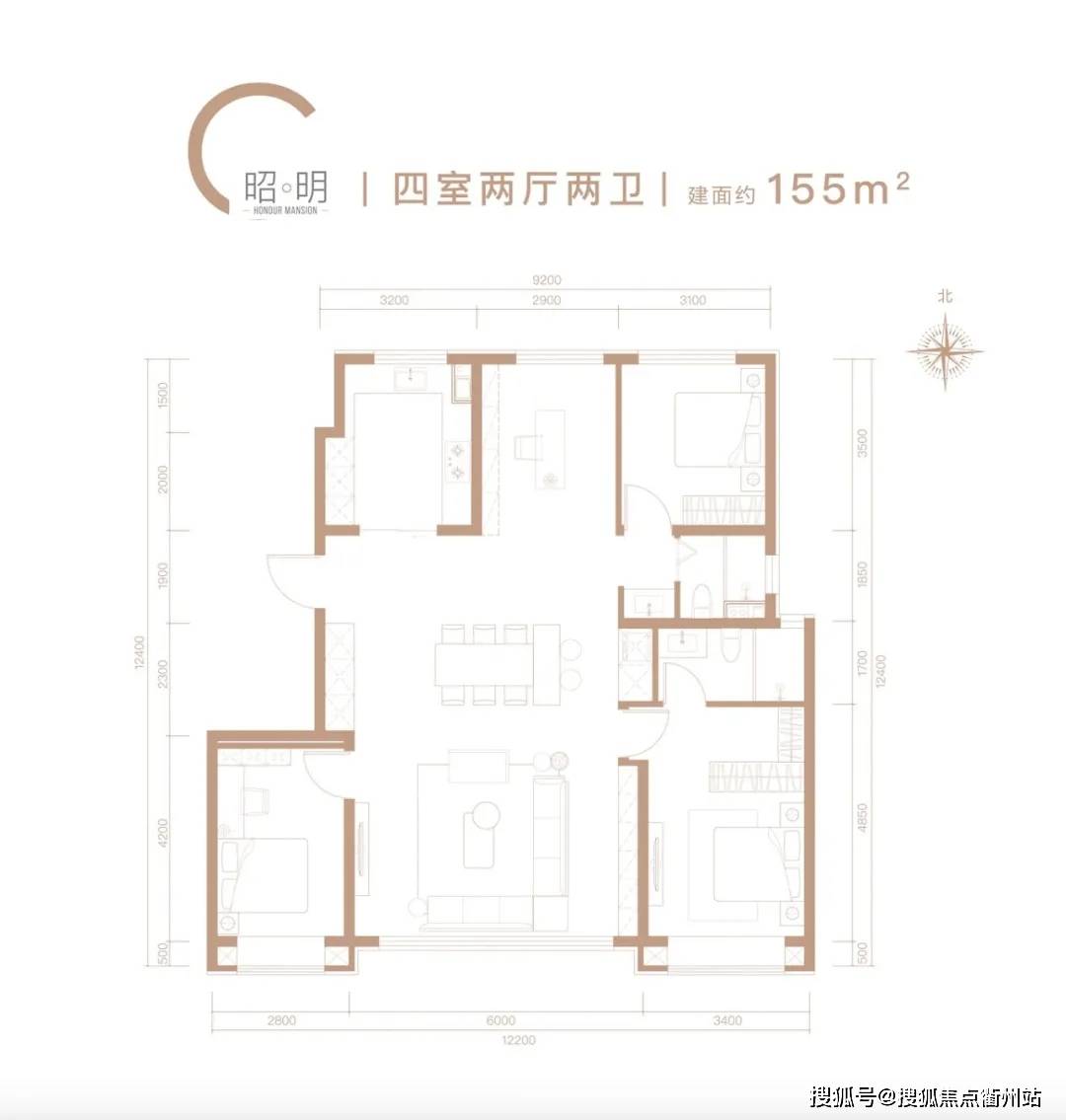 155平米 c户型