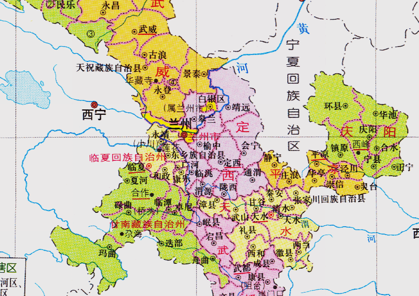 原创甘肃省的区划调整,全国23个省之一,为何有12个地级市?