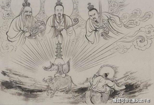 《封神演义》中通天教主为截教之主,修成五气朝元,三花聚顶,历万劫不