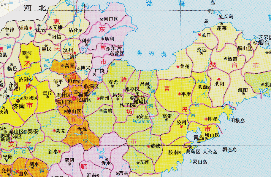 原创山东省的区划调整16个地级市之一东营市为何有5个区县