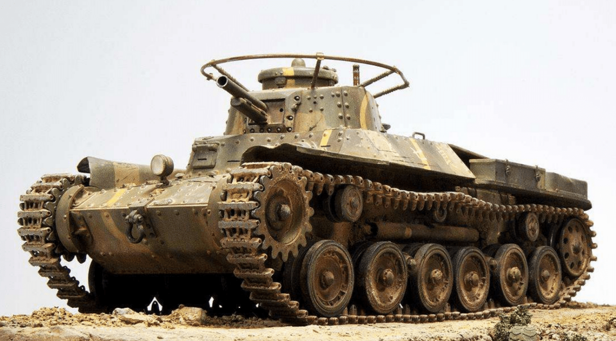 原创二战quot豆战车quot的代表日本九七式中型坦克如何成为日本主力