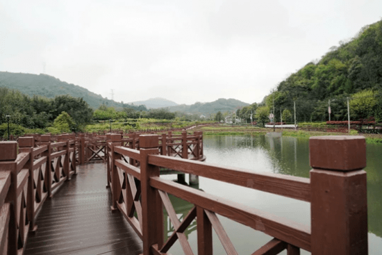 打造美丽河道沿河游步道着绿装