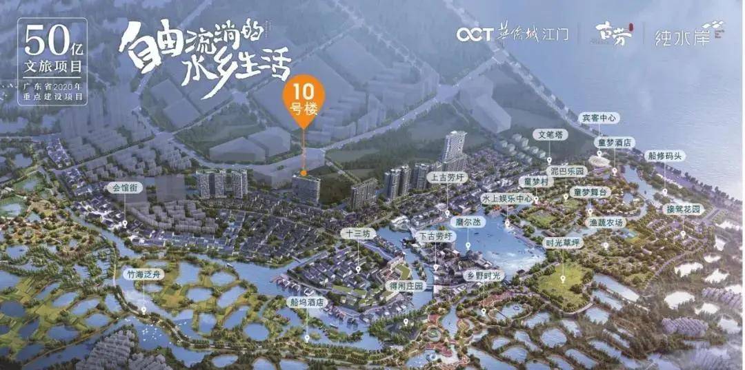 今天去江门华侨城古劳水乡纯水岸看房了,谈一下个人,!