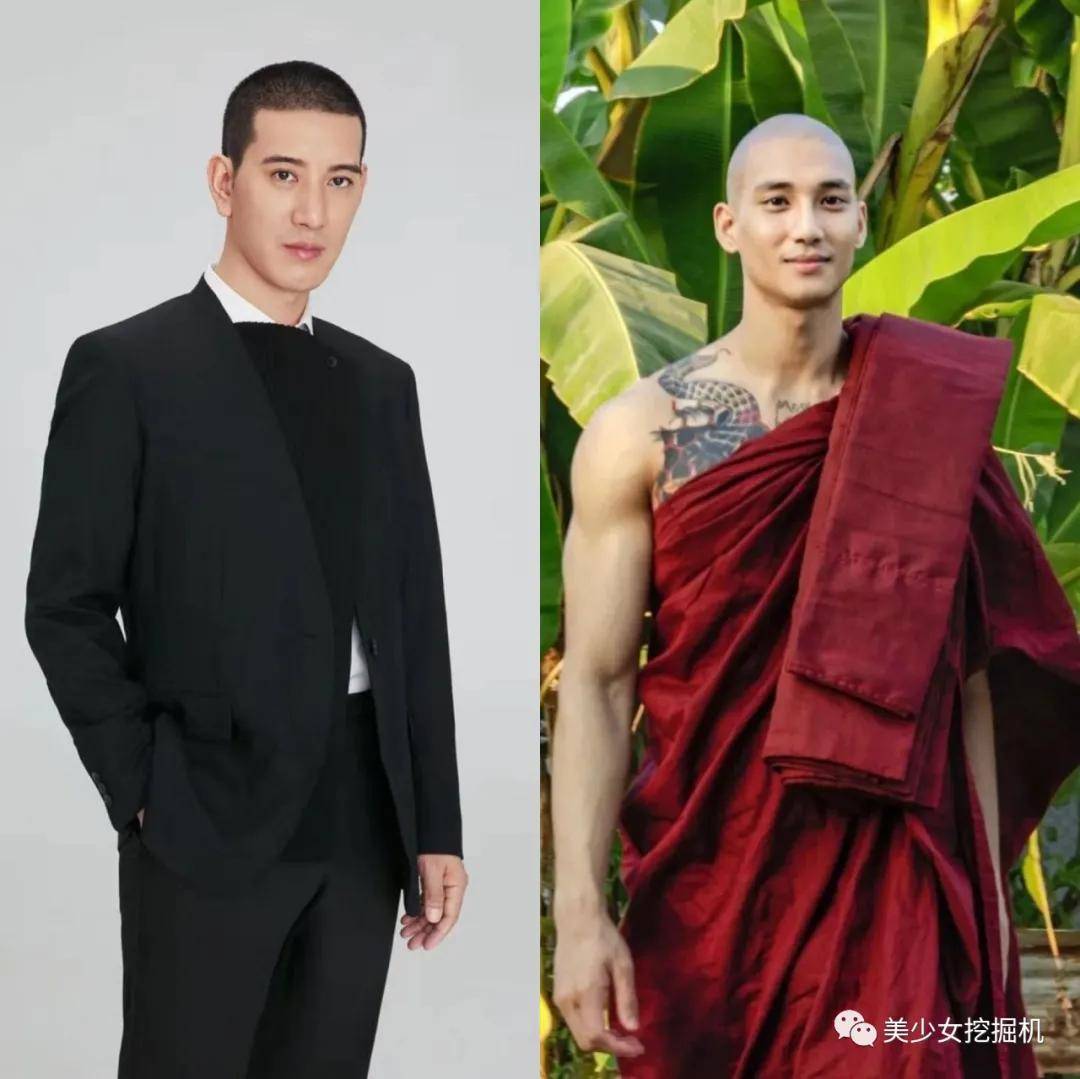takhon,是位缅甸帅哥,这只是他按照当地习俗,去体验一次出家