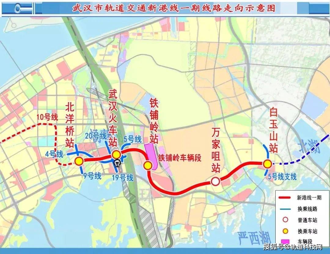 线路位于武汉市江岸区后湖片区,沿后湖大道敷设,线路起自12号线中一路