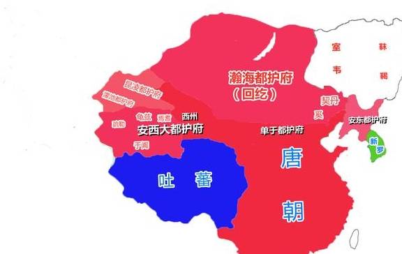 从地图看唐朝疆域的变化前期打垮无数大国后期熬垮了不少强国