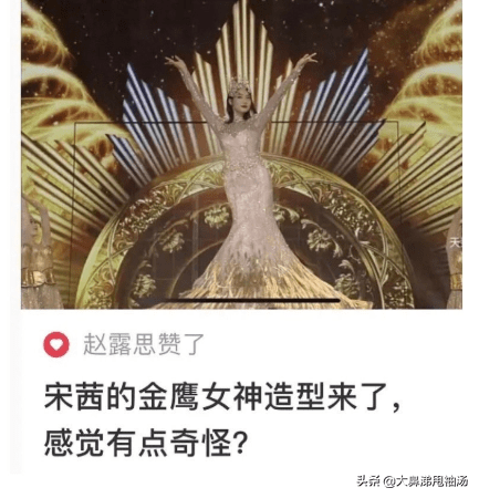 大家应该还记得,去年金鹰节的时候,赵露思手滑点赞一条说金鹰女神宋茜