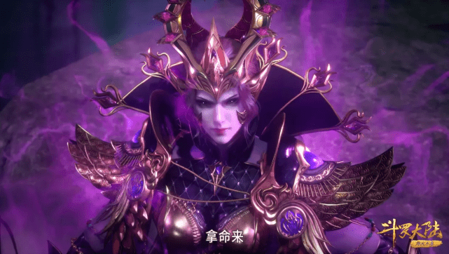 斗罗:比比东施展噬魂蛛皇武魂真身,脸部特写像修女,衬得皮肤白_唐三