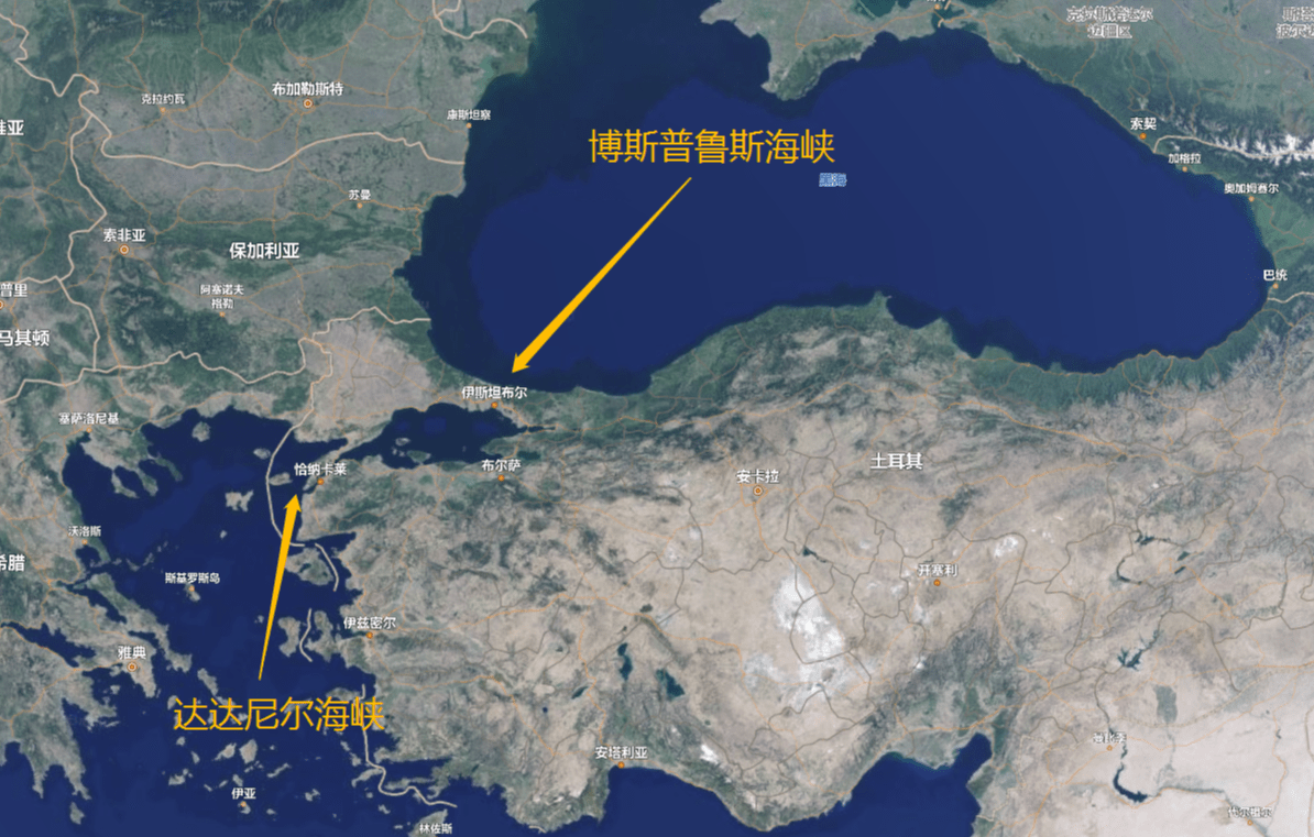 土耳其同时拥有博斯普鲁斯海峡和达达尼尔海峡两处战略要冲,它们直接