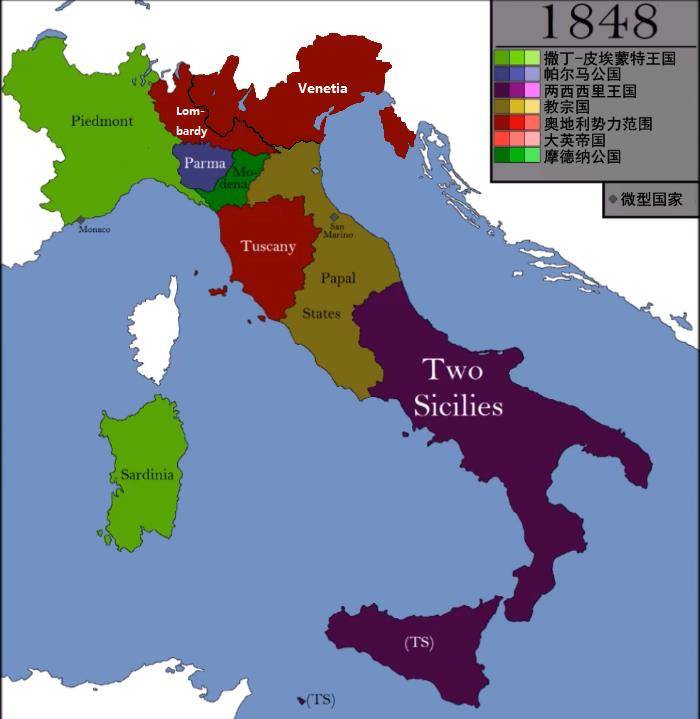 意大利1848年革命成功,本有希望实现统一,为何最后失败了?
