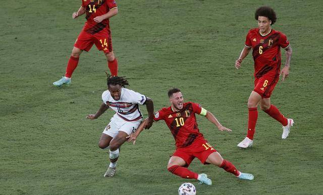 欧洲杯-比利时1-0葡萄牙进八强将PK意大利小阿扎尔破门C罗哑火