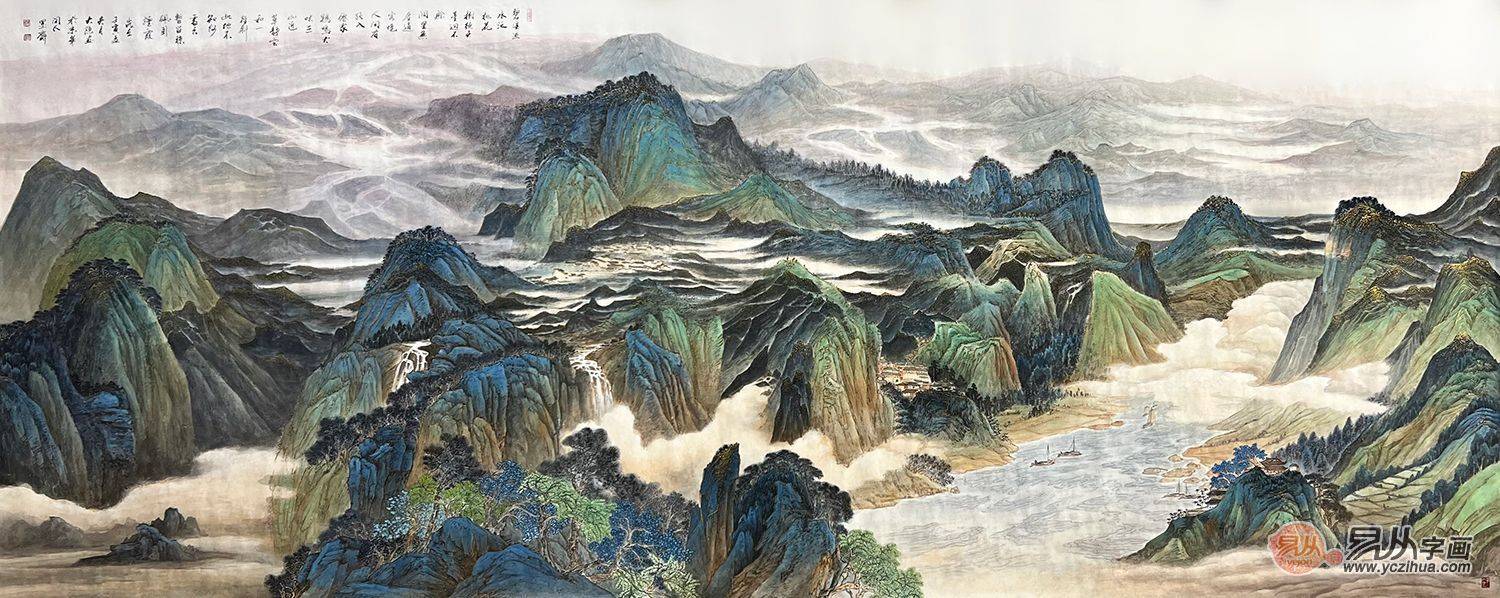 值得保藏的画家：实力派山川画家 叶大隐做品