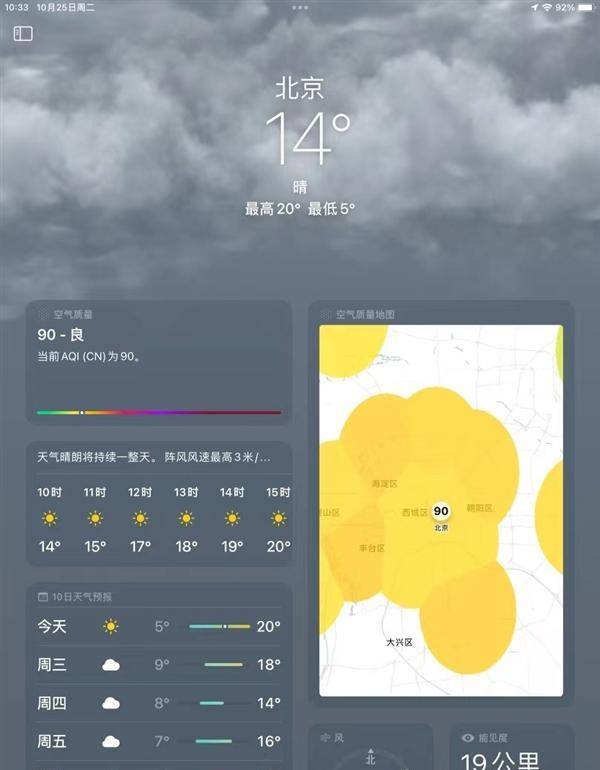 果粉苦等12年！iPad迎史诗级更新：末于有官方气候App了