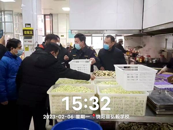 衡水市饶阳县市场监管局做足做勤学校春季食物平安