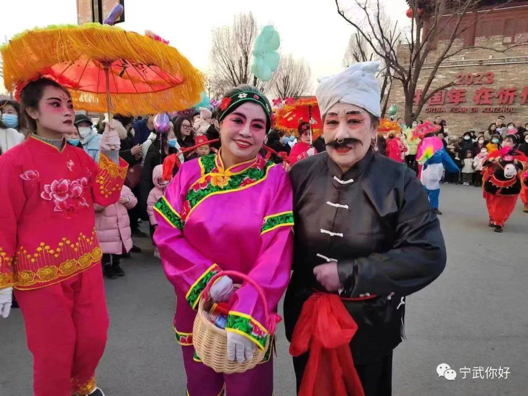 宁武县文艺表演团队在忻州古城民俗风情展演亮相