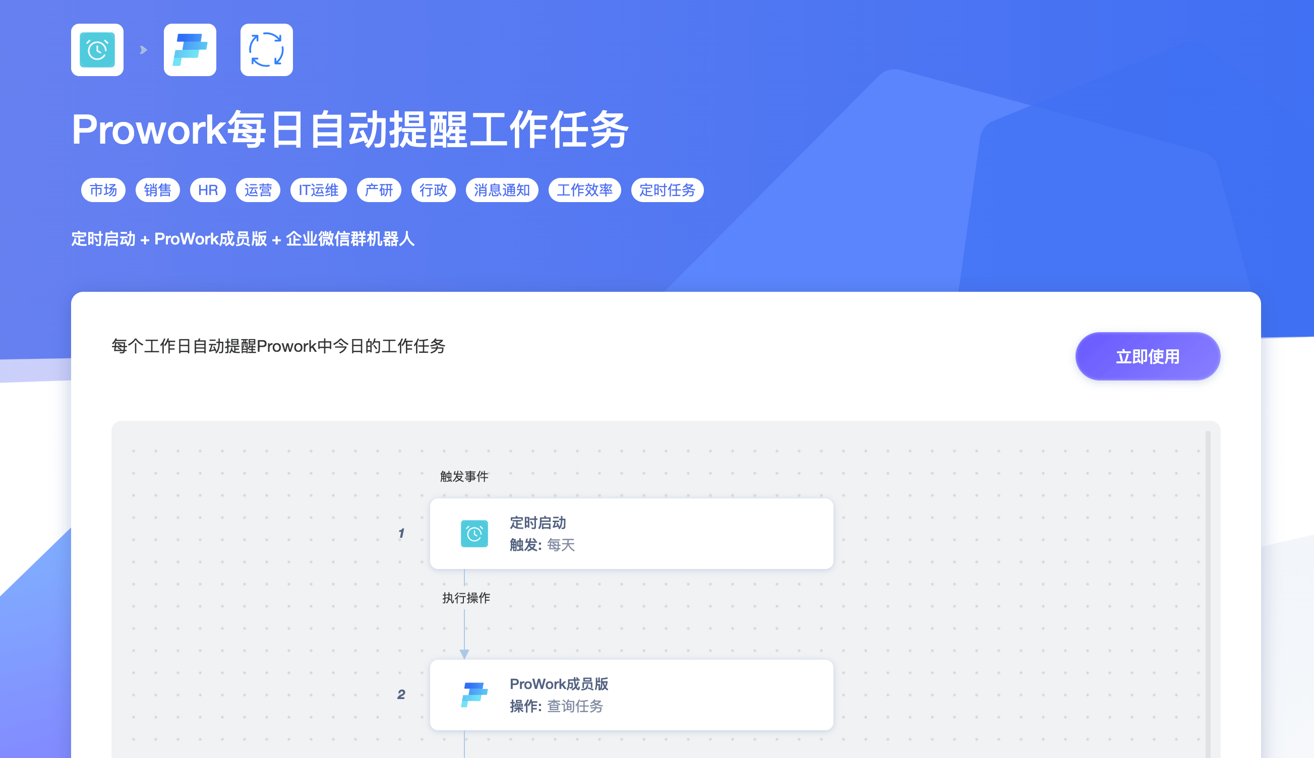 通过prowork每日自动提醒待处理工作任务