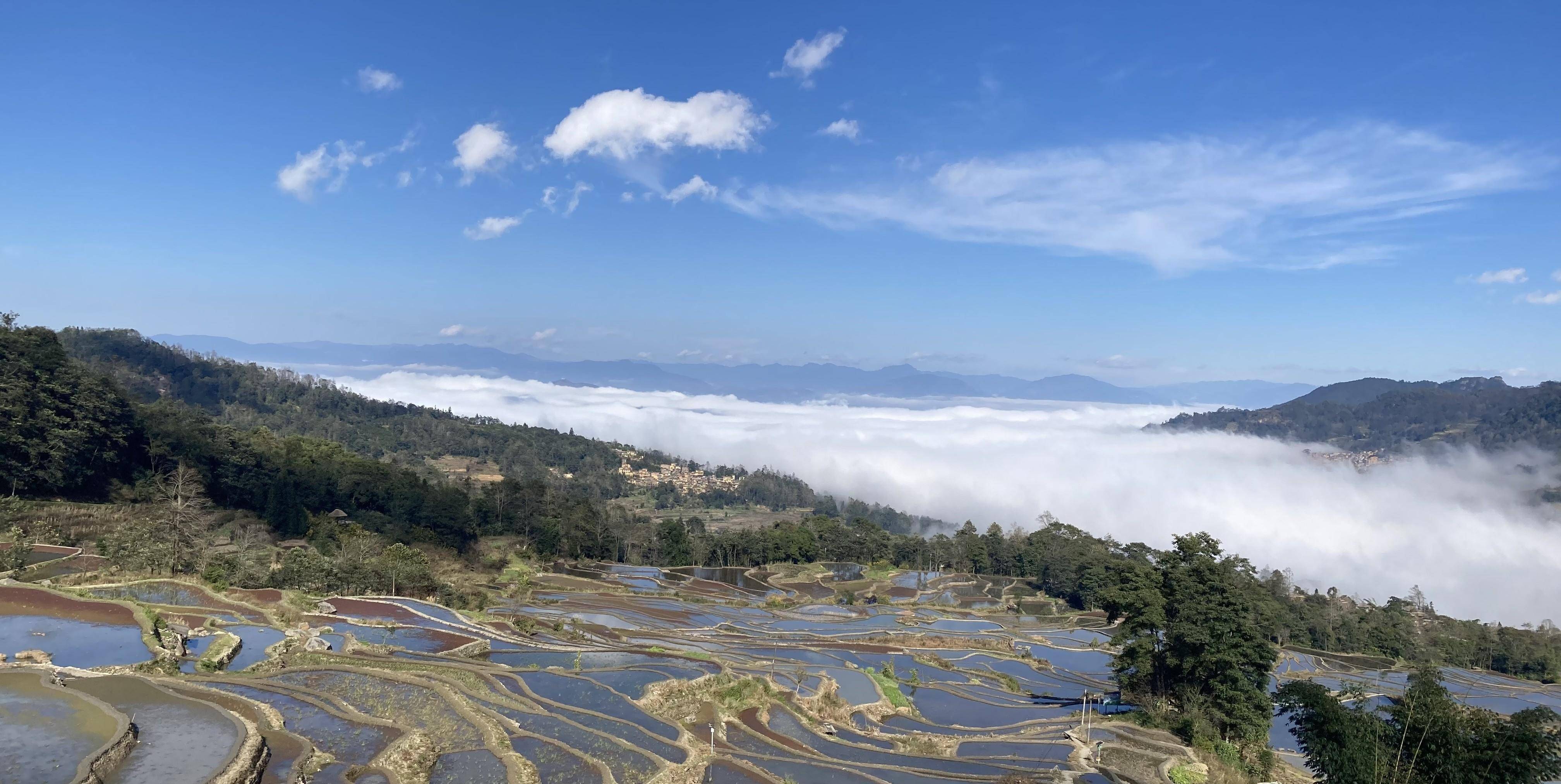 元阳哈尼梯田各不雅景台美景之-箐口不雅景点