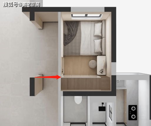 老破小的54平米一居室，革新协调小两居。