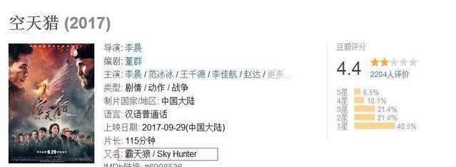 国庆档首映，《空天猎》口碑扑街，李晨被他打败了
